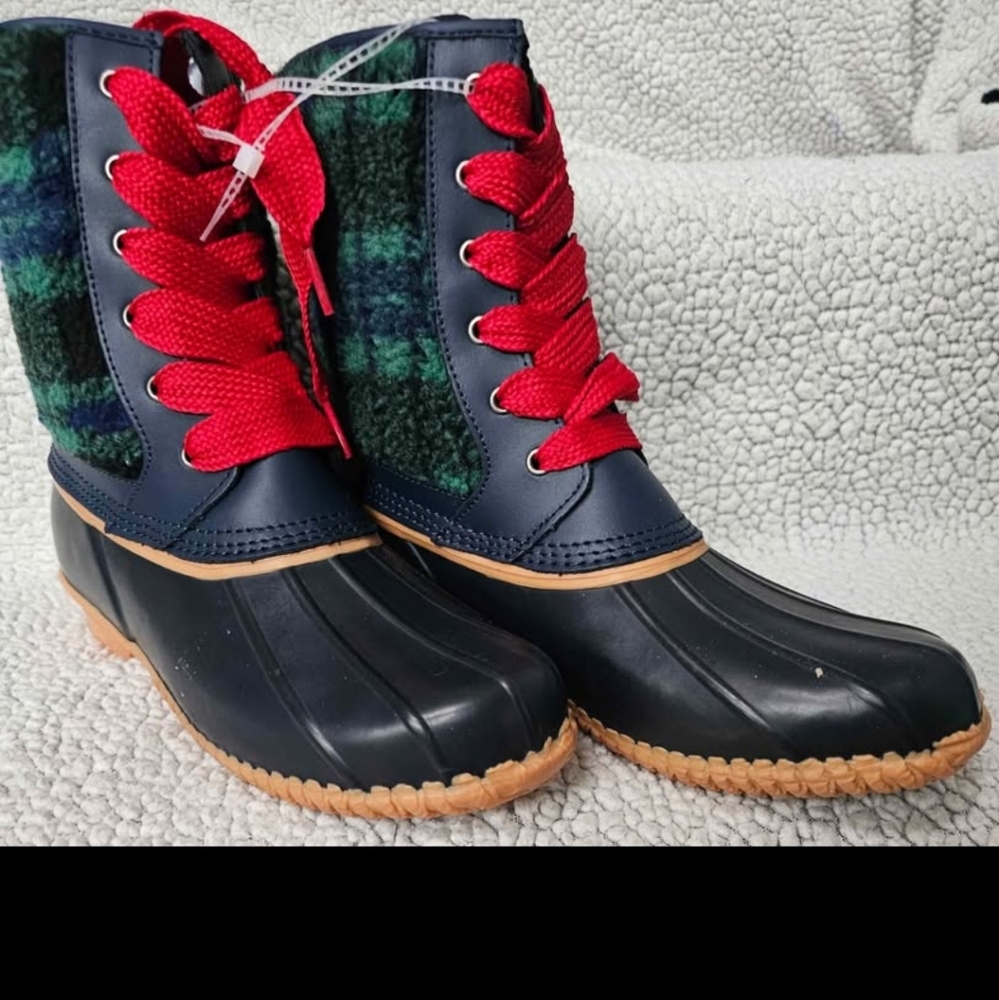 Lands End Sherpa Lined Boots- New